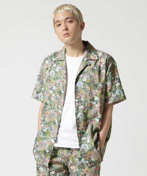 JEMORGAN（ジェーイーモーガン）の「JE MORGAN/ジェーイーモーガン　半袖総柄開襟シャツ（シャツ/ブラウス・メンズ・ネイビー/グリーン/その他・M/L）」の3枚目の写真