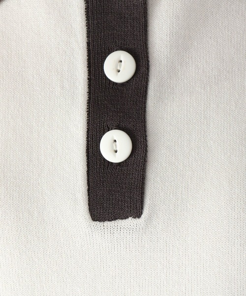 niko and...（ニコアンド）の「洗える12Gハイツイストポロ襟ニット（ポロシャツ・レディース・ブルー/スモーク/アイボリー・MEDIUM/LARGE）」の12枚目の写真