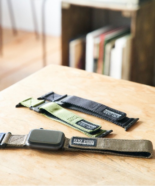SiNCERE(シンシア)の「Apple Watch Band / アップルウォッチ バンド ミリタリーナイロン 42-45mm(デジタル腕時計・メンズ・ブラック/オリーブ/サンドベージュ・44)」の12枚目の写真