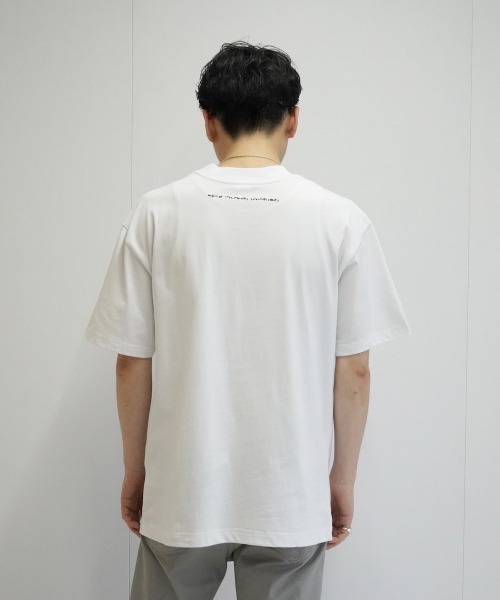 saby（サバイ）の「saby WIDE NECK TEE（Tシャツ/カットソー・メンズ・ホワイト/ブラック・SMALL/MEDIUM）」の6枚目の写真