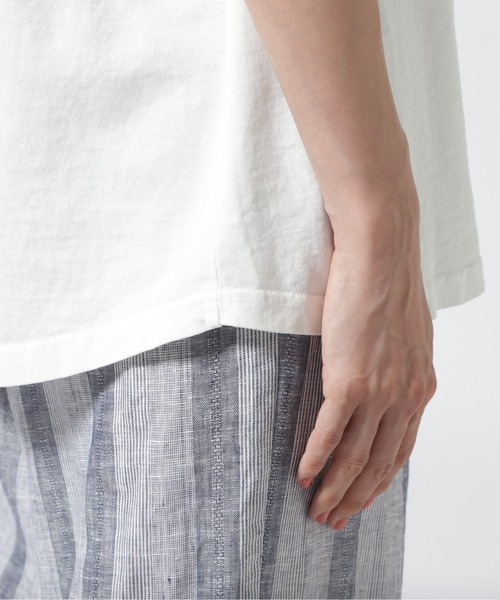 MANASTASH(マナスタッシュ)の「MANASTASH/マナスタッシュ リンガーフレアTEE(Tシャツ/カットソー・レディース・ホワイト/ブラック・F)」の7枚目の写真