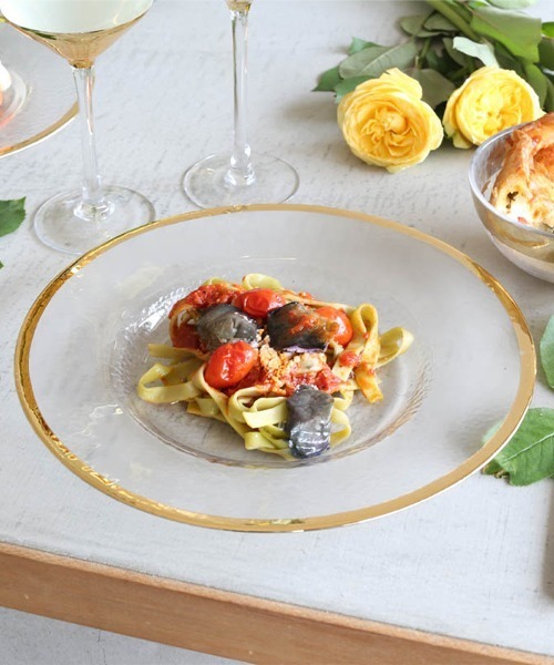 DULTON(ダルトン)の「GLASS TABLEWARE OBO GOLD PLATE 220/グラステーブルウェア オーボ ゴールド プレート 220(食器・メンズ・シルバー/ゴールド・FREE)」の8枚目の写真