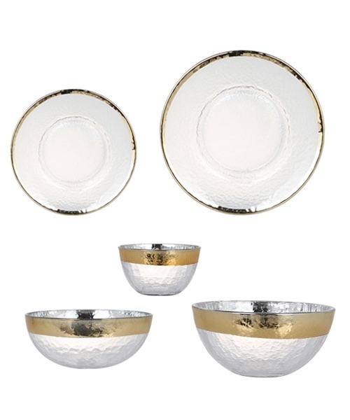 DULTON(ダルトン)の「GLASS TABLEWARE OBO GOLD PLATE 220/グラステーブルウェア オーボ ゴールド プレート 220(食器・メンズ・シルバー/ゴールド・FREE)」の6枚目の写真