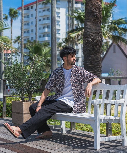 EDIFICE LA BOUCLE（エディフィスラブークル）の「【LA BOUCLE / ラブークル】1タックイージーパンツ(ライトツイード)（その他パンツ・メンズ・ブラウン/ブラック/グリーン/ナチュラル・2/3/1）」の5枚目の写真