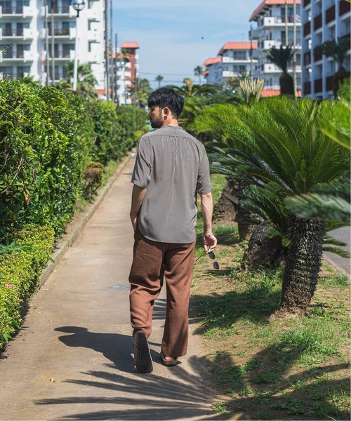 EDIFICE LA BOUCLE（エディフィスラブークル）の「【LA BOUCLE / ラブークル】1タックイージーパンツ(ライトツイード)（その他パンツ・メンズ・ブラウン/ブラック/グリーン/ナチュラル・2/3/1）」の12枚目の写真