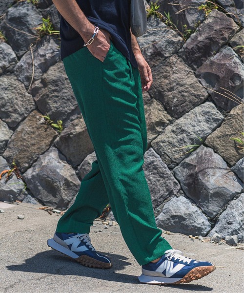 EDIFICE LA BOUCLE（エディフィスラブークル）の「【LA BOUCLE / ラブークル】1タックイージーパンツ(ライトツイード)（その他パンツ・メンズ・ブラウン/ブラック/グリーン/ナチュラル・2/3/1）」の18枚目の写真