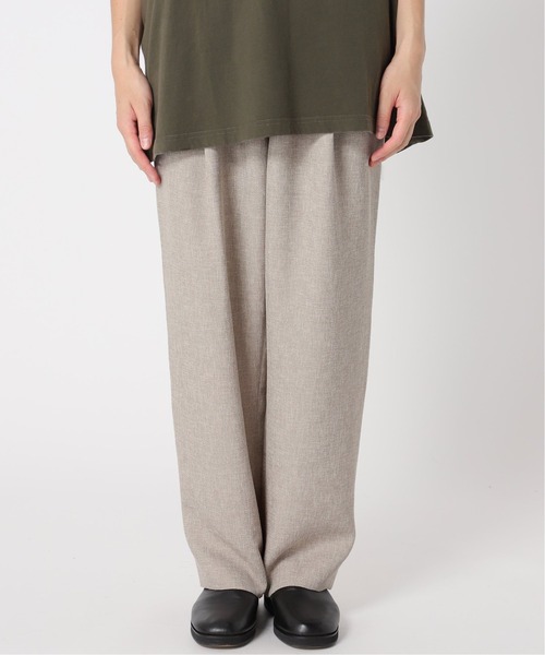 EDIFICE LA BOUCLE（エディフィスラブークル）の「【LA BOUCLE / ラブークル】1タックイージーパンツ(ライトツイード)（その他パンツ・メンズ・ブラウン/ブラック/グリーン/ナチュラル・2/3/1）」の20枚目の写真