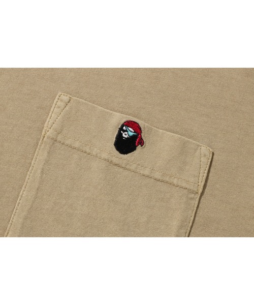 A BATHING APE(アベイシングエイプ)の「ONE POINT POCKET OVERDYE TEE M(Tシャツ/カットソー・メンズ・ブラック/ベージュ/レッド・MEDIUM/LARGE/X-LARGE/SMALL/XX-LARGE)」の4枚目の写真