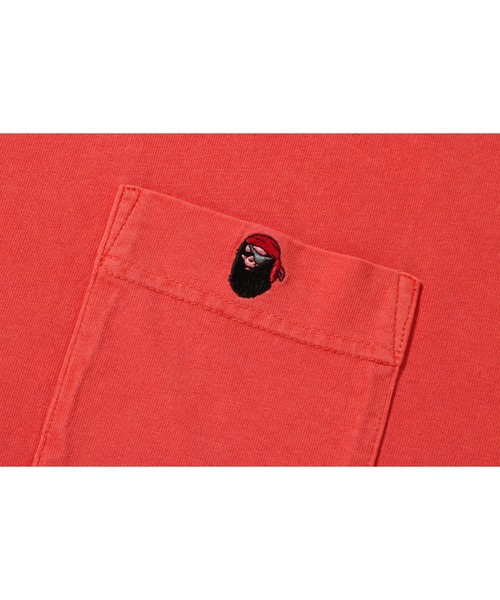 A BATHING APE(アベイシングエイプ)の「ONE POINT POCKET OVERDYE TEE M(Tシャツ/カットソー・メンズ・ブラック/ベージュ/レッド・MEDIUM/LARGE/X-LARGE/SMALL/XX-LARGE)」の6枚目の写真