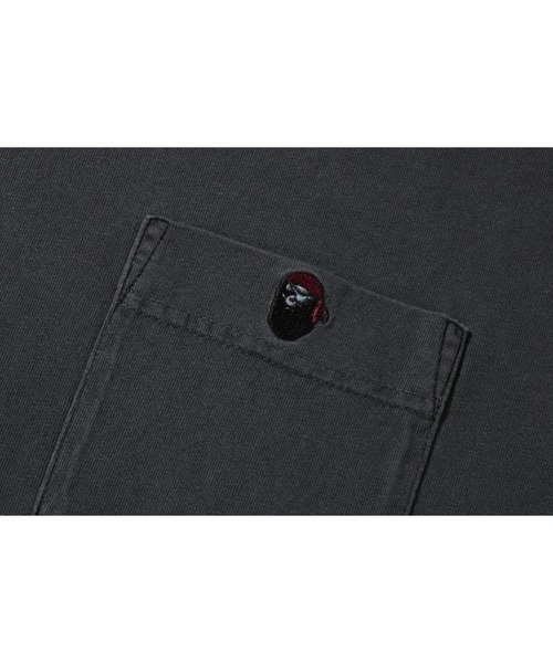 A BATHING APE(アベイシングエイプ)の「ONE POINT POCKET OVERDYE TEE M(Tシャツ/カットソー・メンズ・ブラック/ベージュ/レッド・MEDIUM/LARGE/X-LARGE/SMALL/XX-LARGE)」の5枚目の写真