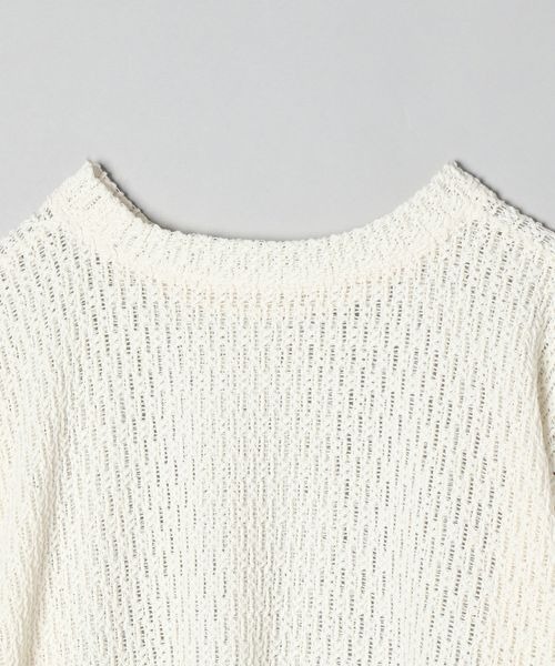 JEANASIS(ジーナシス)の「フレンチメッシュビッグロンTEE/156919(Tシャツ/カットソー・レディース・ブラック/パープル/オフホワイト・FREE)」の5枚目の写真