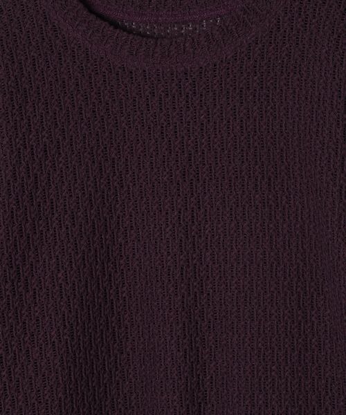 JEANASIS(ジーナシス)の「フレンチメッシュビッグロンTEE/156919(Tシャツ/カットソー・レディース・ブラック/パープル/オフホワイト・FREE)」の8枚目の写真