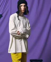 MAISON SPECIAL | 《ユニセックスアイテム》ECILプレーティングプライムオーバーリブクルーネックロングスリーブTシャツ【MAISON SPECIAL/メゾンスペシャル】(Tシャツ/カットソー)