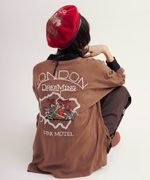 RNA | B2730 PINK MOTEL カラーコンビワークシャツ(シャツ/ブラウス)