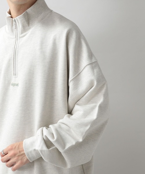 RAGEBLUE（レイジブルー）の「【SIGNAL SPORTS】裏毛ハーフジップスウェット（スウェット・メンズ・ホワイト/ブラック/グリーン・MEDIUM/LARGE）」の14枚目の写真