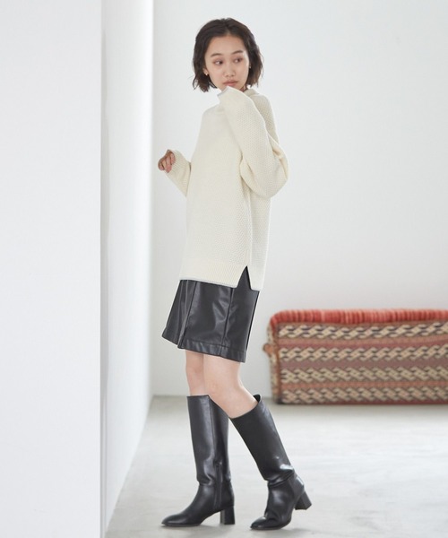 niko and...（ニコアンド）の「オリジナルヒールロングブーツ（ブーツ・レディース・ブラック・MEDIUM/LARGE）」の15枚目の写真