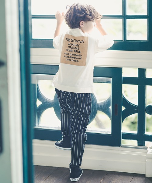 BRANSHES(ブランシェス)の「【7分袖】ナンバリングTシャツ(Tシャツ/カットソー・キッズ・アイボリー/ネイビー・150/100/140/110/120/130/90)」の14枚目の写真
