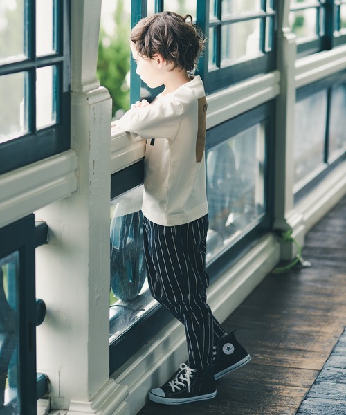 BRANSHES(ブランシェス)の「【7分袖】ナンバリングTシャツ(Tシャツ/カットソー・キッズ・アイボリー/ネイビー・150/100/140/110/120/130/90)」の15枚目の写真