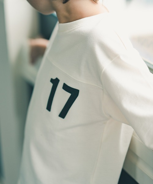 BRANSHES(ブランシェス)の「【7分袖】ナンバリングTシャツ(Tシャツ/カットソー・キッズ・アイボリー/ネイビー・150/100/140/110/120/130/90)」の11枚目の写真