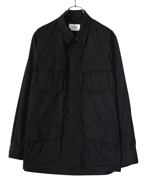 CIOTA シオタ スビンコットン ジャングル ファティーグ ジャケット CIOTA (シオタ) Jungle Fatigue Jacket (Rip-stop / Stone Wash