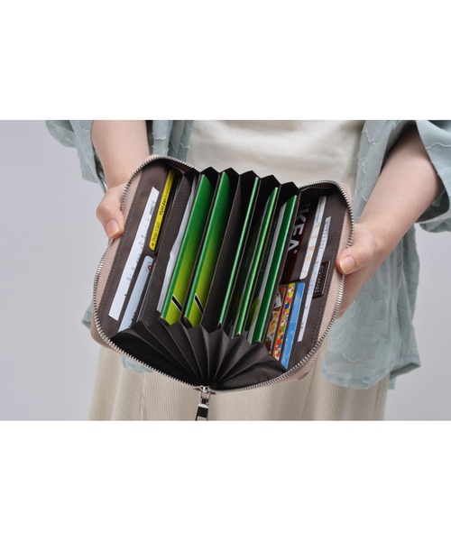 DEVICE（デバイス）の「【スキミング防止】通帳ケース パスポートケース（パスポートケース・レディース・グレー/ブルー/ピンクベージュ・FREE）」の7枚目の写真