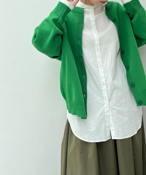 y/m by misato（イムバイミサト）の「2WAYカーディガン（カーディガン/ボレロ・レディース・ブラック/オレンジ/グリーン・FREE）」の20枚目の写真