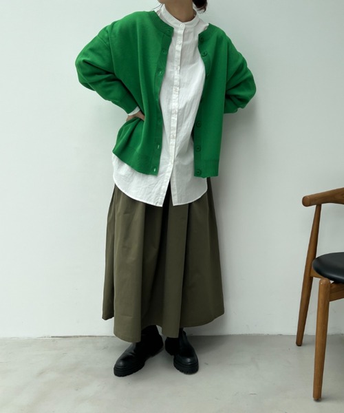 y/m by misato（イムバイミサト）の「2WAYカーディガン（カーディガン/ボレロ・レディース・ブラック/オレンジ/グリーン・FREE）」の7枚目の写真