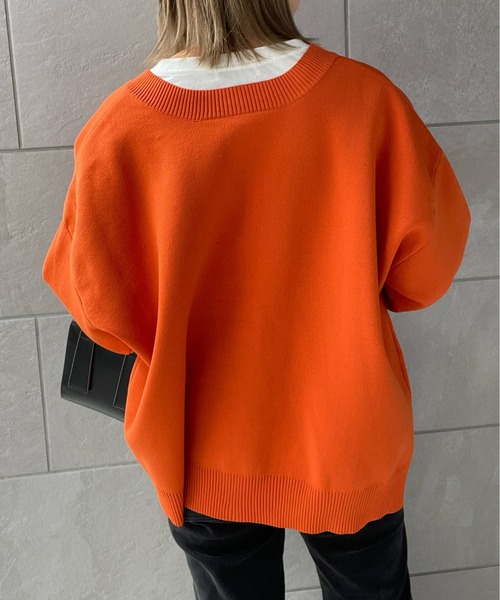 y/m by misato（イムバイミサト）の「2WAYカーディガン（カーディガン/ボレロ・レディース・ブラック/オレンジ/グリーン・FREE）」の5枚目の写真