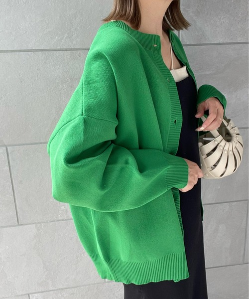 y/m by misato（イムバイミサト）の「2WAYカーディガン（カーディガン/ボレロ・レディース・ブラック/オレンジ/グリーン・FREE）」の22枚目の写真