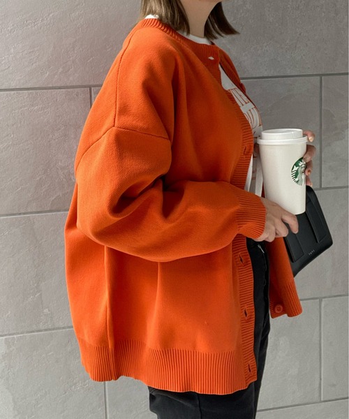 y/m by misato（イムバイミサト）の「2WAYカーディガン（カーディガン/ボレロ・レディース・ブラック/オレンジ/グリーン・FREE）」の18枚目の写真