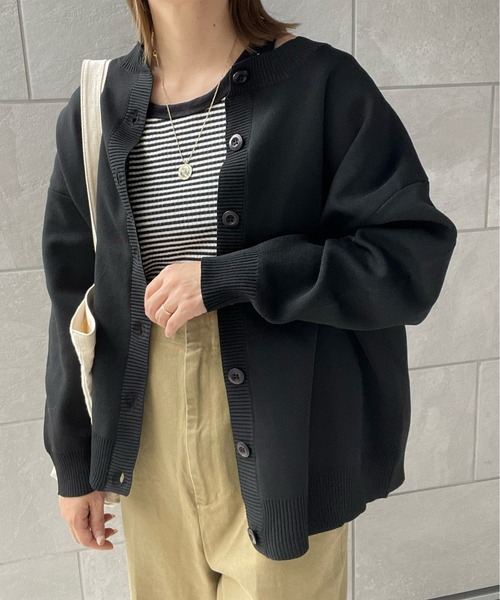 y/m by misato（イムバイミサト）の「2WAYカーディガン（カーディガン/ボレロ・レディース・ブラック/オレンジ/グリーン・FREE）」の21枚目の写真