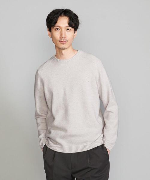 BEAUTY&YOUTH UNITED ARROWS（ビューティーアンドユースユナイテッドアローズ）の「スーパージーロン ウール クルーネック ニット（ニット/セーター・メンズ・ダークブラウン/ネイビー/オレンジ/ナチュラル・S/M/L/XL）」の2枚目の写真