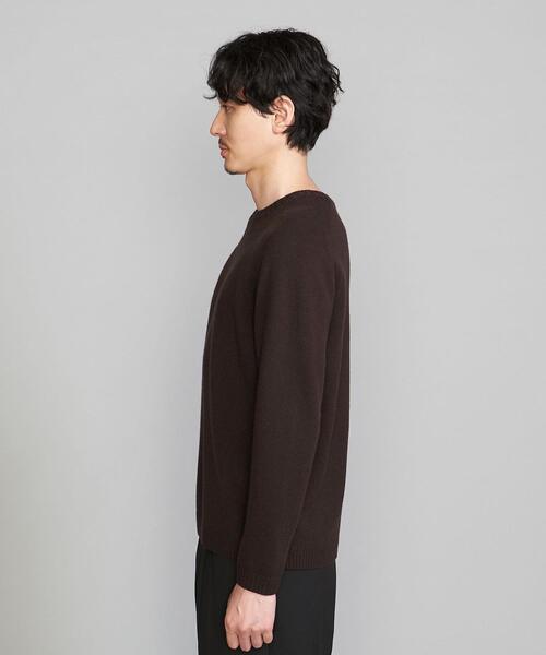 BEAUTY&YOUTH UNITED ARROWS（ビューティーアンドユースユナイテッドアローズ）の「スーパージーロン ウール クルーネック ニット（ニット/セーター・メンズ・ダークブラウン/ネイビー/オレンジ/ナチュラル・S/M/L/XL）」の17枚目の写真