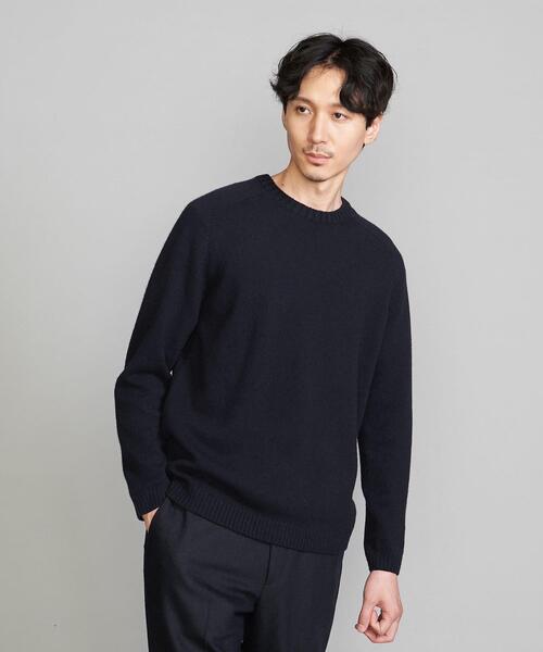 BEAUTY&YOUTH UNITED ARROWS（ビューティーアンドユースユナイテッドアローズ）の「スーパージーロン ウール クルーネック ニット（ニット/セーター・メンズ・ダークブラウン/ネイビー/オレンジ/ナチュラル・S/M/L/XL）」の14枚目の写真