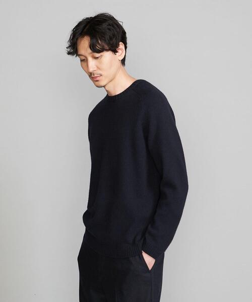 BEAUTY&YOUTH UNITED ARROWS（ビューティーアンドユースユナイテッドアローズ）の「スーパージーロン ウール クルーネック ニット（ニット/セーター・メンズ・ダークブラウン/ネイビー/オレンジ/ナチュラル・S/M/L/XL）」の9枚目の写真