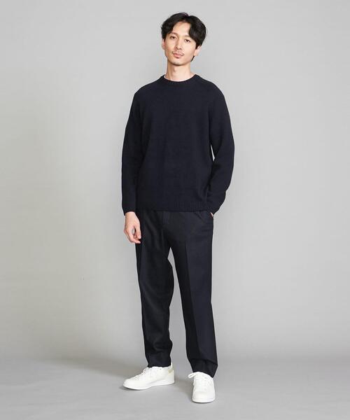 BEAUTY&YOUTH UNITED ARROWS（ビューティーアンドユースユナイテッドアローズ）の「スーパージーロン ウール クルーネック ニット（ニット/セーター・メンズ・ダークブラウン/ネイビー/オレンジ/ナチュラル・S/M/L/XL）」の12枚目の写真