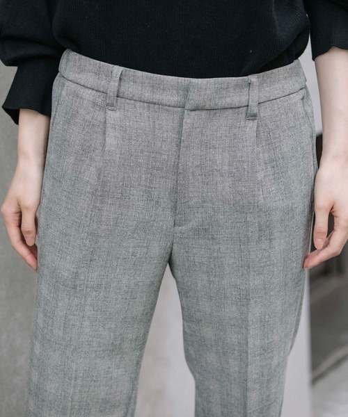 Munich（ミューニック）の「Munich（ミューニック）リラックスツイードストレッチチェックテーパードパンツ/MN222P17（その他パンツ・レディース・ブラック/グレー・S/XS）」の6枚目の写真