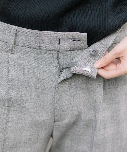 Munich（ミューニック）の「Munich（ミューニック）リラックスツイードストレッチチェックテーパードパンツ/MN222P17（その他パンツ・レディース・ブラック/グレー・S/XS）」の8枚目の写真