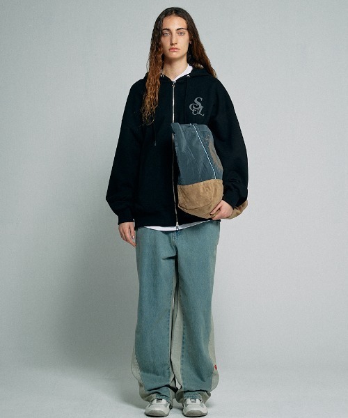 SCULPTOR（スカルプター）の「Big Enough Tote Bag/ビックイナッフトートバック（バックパック/リュック・レディース・グリーン系その他/ネイビー・FREE）」の17枚目の写真