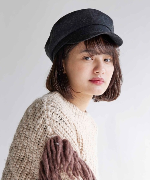 CONTROL FREAK / CTFK（コントロールフリーク）の「CONTROL FREAK(コントロールフリーク)ウールマリンキャスケット（キャスケット・レディース・ブラック/ベージュ/チャコール・FREE）」の7枚目の写真