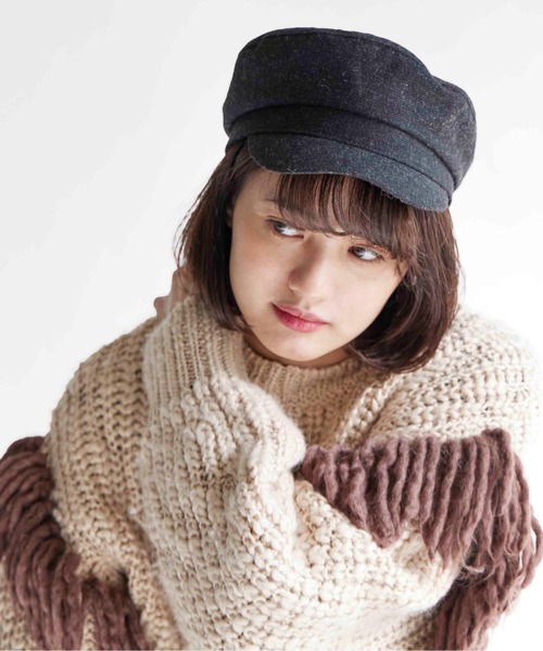 CONTROL FREAK / CTFK（コントロールフリーク）の「CONTROL FREAK(コントロールフリーク)ウールマリンキャスケット（キャスケット・レディース・ブラック/ベージュ/チャコール・FREE）」の12枚目の写真