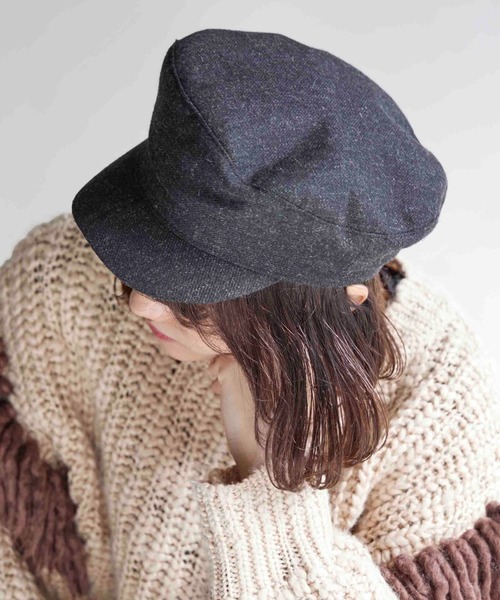 CONTROL FREAK / CTFK（コントロールフリーク）の「CONTROL FREAK(コントロールフリーク)ウールマリンキャスケット（キャスケット・レディース・ブラック/ベージュ/チャコール・FREE）」の5枚目の写真