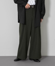 SENSE OF PLACE by URBAN RESEARCH | 『わたべ×SOP』『WEB/一部店舗限定』ヘビータックワイドパンツ(スラックス)