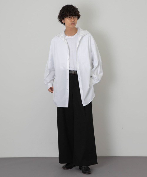 SENSE OF PLACE by URBAN RESEARCH(センスオブプレイスバイアーバンリサーチ)の「『わたべ×SOP』ヘビータックワイドパンツ(スラックス・メンズ・ブラック/ベージュ/カーキ・MEDIUM/LARGE)」の4枚目の写真