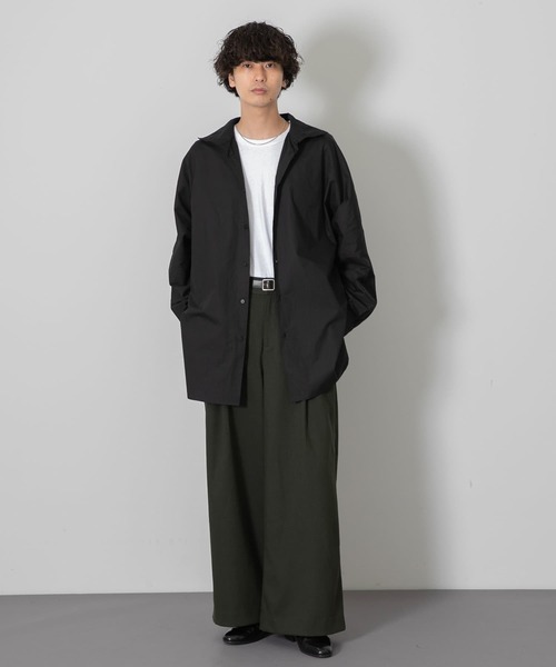 SENSE OF PLACE by URBAN RESEARCH(センスオブプレイスバイアーバンリサーチ)の「『わたべ×SOP』ヘビータックワイドパンツ(スラックス・メンズ・ブラック/ベージュ/カーキ・MEDIUM/LARGE)」の17枚目の写真