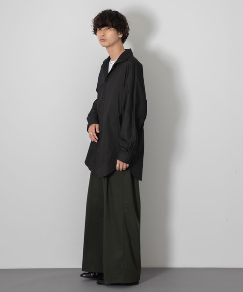 SENSE OF PLACE by URBAN RESEARCH(センスオブプレイスバイアーバンリサーチ)の「『わたべ×SOP』ヘビータックワイドパンツ(スラックス・メンズ・ブラック/ベージュ/カーキ・MEDIUM/LARGE)」の18枚目の写真