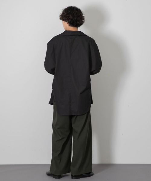 SENSE OF PLACE by URBAN RESEARCH(センスオブプレイスバイアーバンリサーチ)の「『わたべ×SOP』ヘビータックワイドパンツ(スラックス・メンズ・ブラック/ベージュ/カーキ・MEDIUM/LARGE)」の19枚目の写真