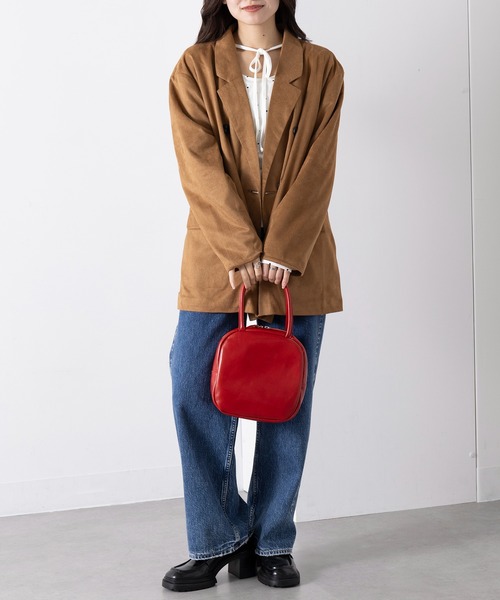 TIDEWAY(タイドウェイ)の「安心のMADE IN JAPAN!【TIDEWAY】スクエアレザーミニバッグ / ICY LEATHER BOSTON T2468(ハンドバッグ・レディース・ブラック/グレイッシュベージュ/ホワイト/レッド・FREE)」の17枚目の写真