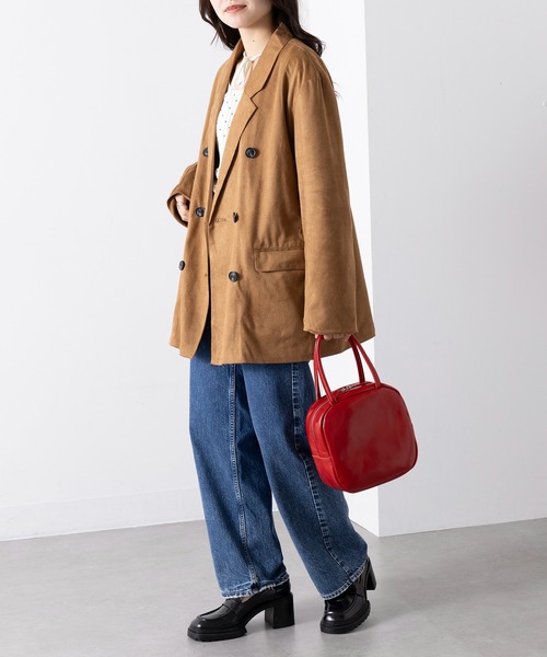 TIDEWAY(タイドウェイ)の「安心のMADE IN JAPAN!【TIDEWAY】スクエアレザーミニバッグ / ICY LEATHER BOSTON T2468(ハンドバッグ・レディース・ブラック/グレイッシュベージュ/ホワイト/レッド・FREE)」の16枚目の写真