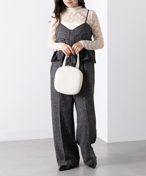 TIDEWAY(タイドウェイ)の「安心のMADE IN JAPAN!【TIDEWAY】スクエアレザーミニバッグ / ICY LEATHER BOSTON T2468(ハンドバッグ・レディース・ブラック/グレイッシュベージュ/ホワイト/レッド・FREE)」の21枚目の写真